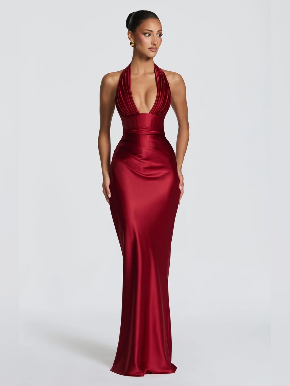 Vestido largo Elowen - Rojo intenso BABYBOO NWT $210